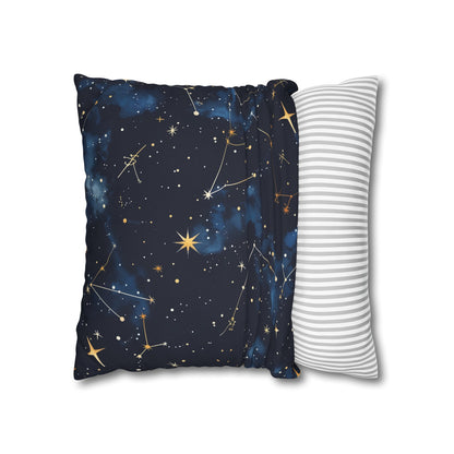 "Transform your bedroom into a dreamy galaxy with our Starry Night Pillowcase featuring a seamless pattern of twinkling stars, sleep under the night sky every night"