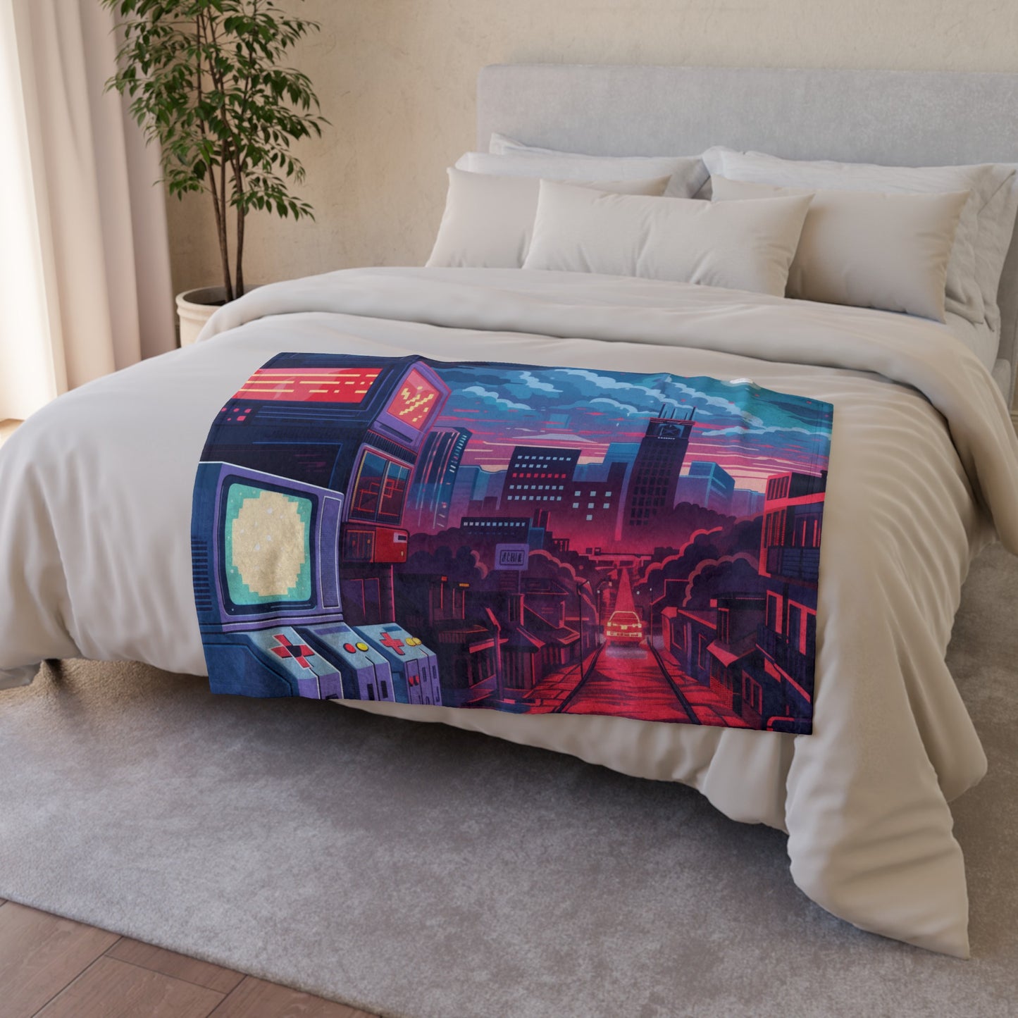 Pixel Perfect Blanket: Level Up Your Nostalgia | Blanket | Bed, Bedding, Blankets, Home & Living, Indoor, Mother's Day, Rest, Sleep, Sublimation | Prints with Passion