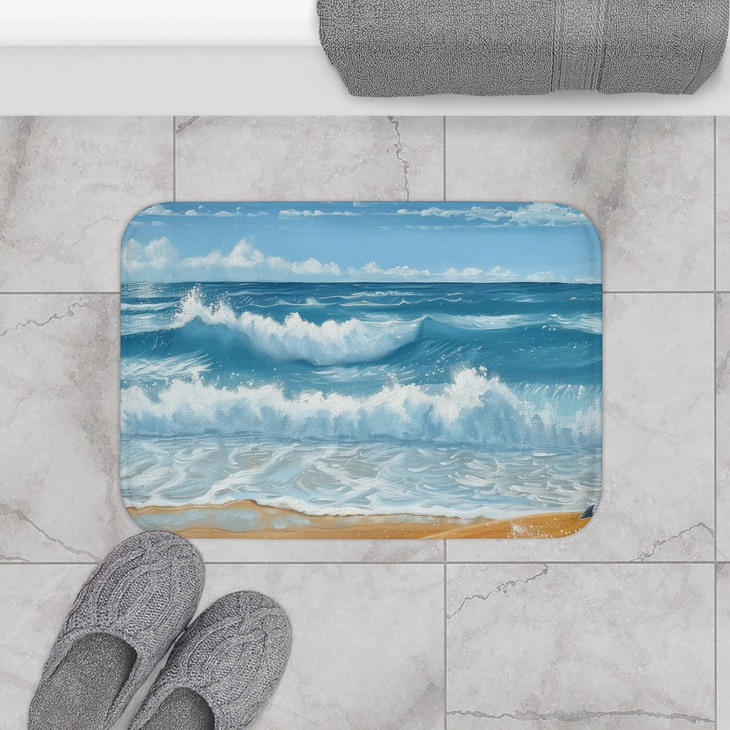 Surf's Up Bath Mat | Bath Mats | Bath, Bathroom, Home & Living, Indoor, Sublimation | Prints with Passion