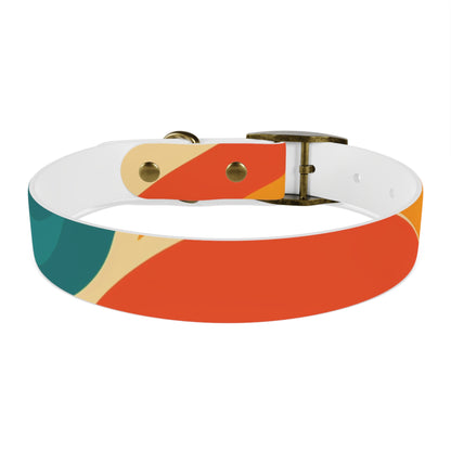 Retro Waves Dog Collar: Colorful & Vibrant Design