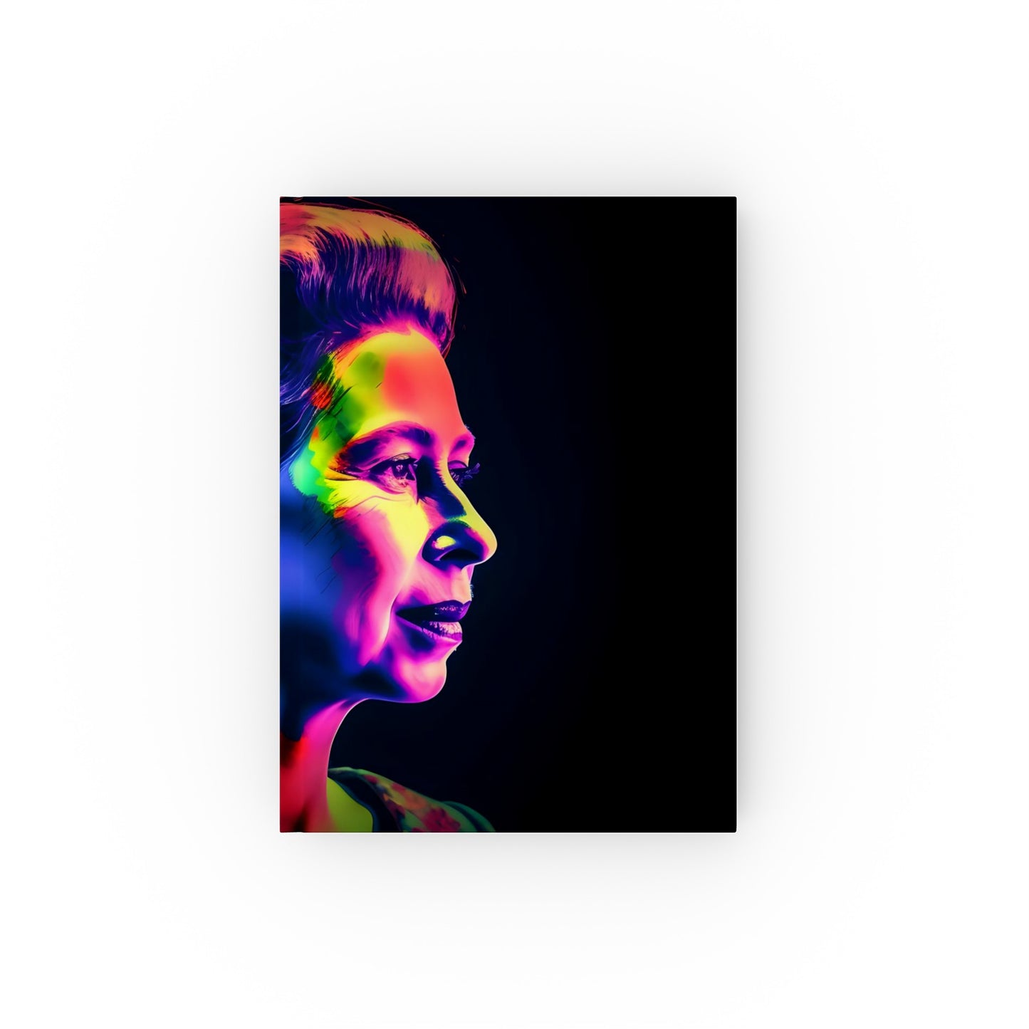 "Vibrant Neon Queen Elizabeth II Journal - High-Quality, Versatile, Stylish - Great Gift"