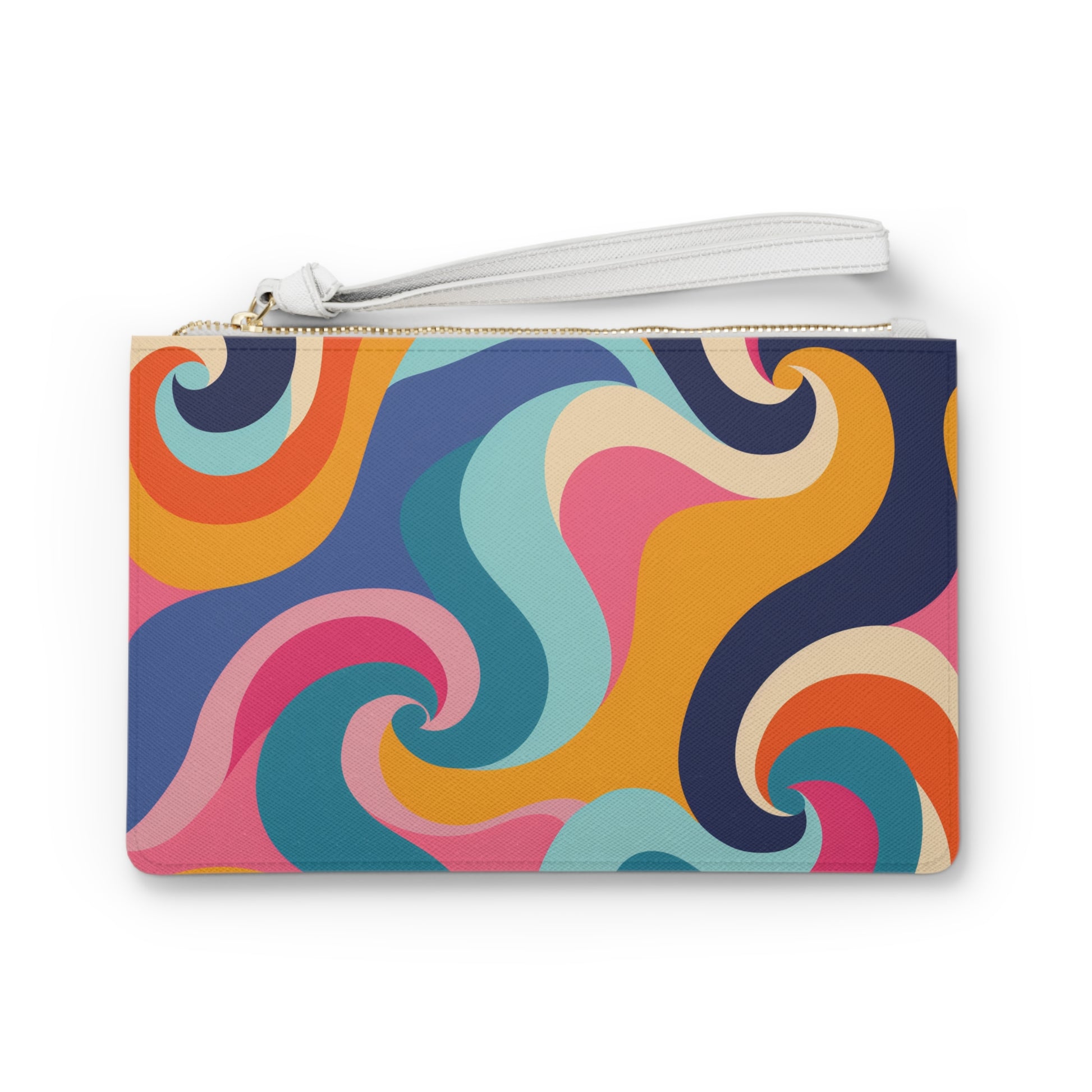 Retro Waves Clutch Bag | Clutch Bags | Accessories, All Over Print, AOP, Assembled in the USA, Assembled in USA, Bags, Made in the USA, Made in USA, Vegan | Prints with Passion