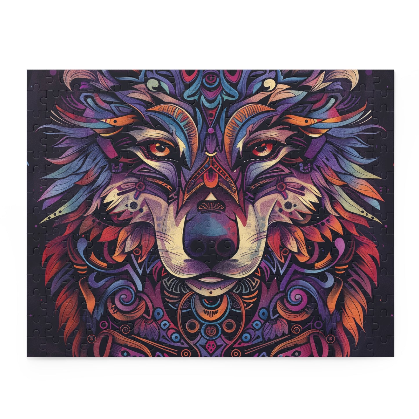 Wild Totem Animal Jigsaw Puzzle - Uncover spiritual animal meanings with intricate tribal design - perfect for animal lovers & puzzle fans