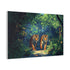 Digital Jungle with Pixelated Tigers (Edition II) — Canvas Wall Art — Product Detail View 6