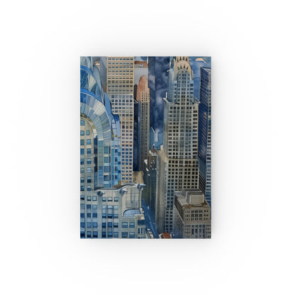 "Chrysler Dreams New York City Journal - Elegant watercolor cover featuring iconic Chrysler Building. Perfect for documenting city adventures!"