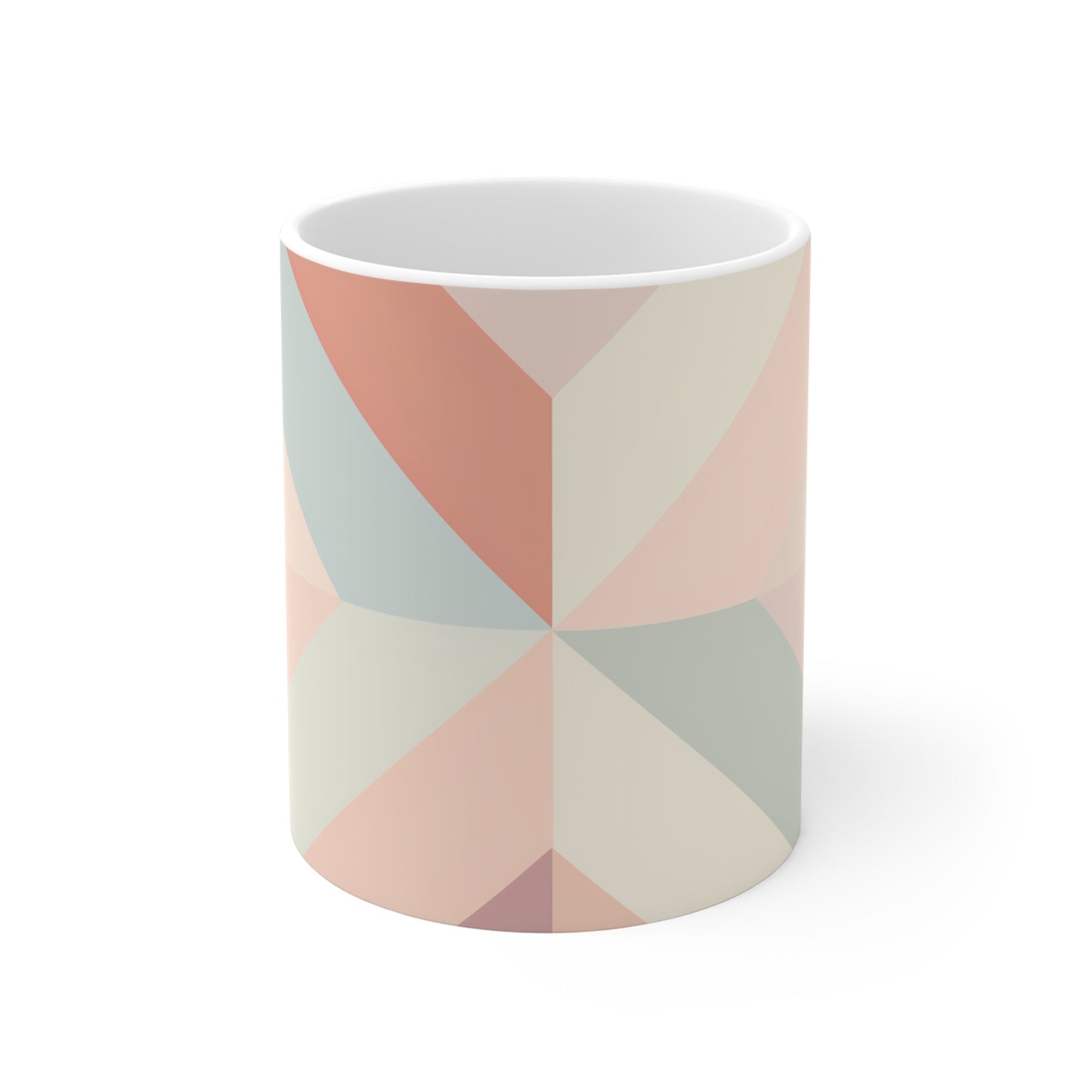 Chic Pastel Geometrics Coffee Mug | Mugs | 11 oz, Ceramic, Coffee Mugs, Home & Living, Kitchen, Mugs, Sublimation | Prints with Passion