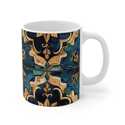 Handcrafted Tile Print Coffee Mug