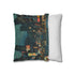 80s Retro Video Game Pixels Faux Suede Square Cushion Cover