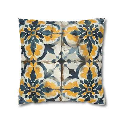 "Artisan Tiles Pillow Case - Elegant seamless pattern for sophisticated bedding ensemble"