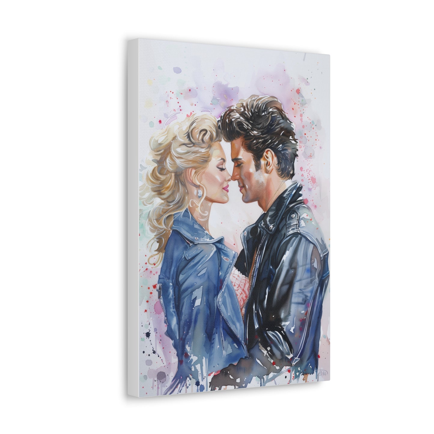 Summer Lovin: Sandy and Danny in Watercolor