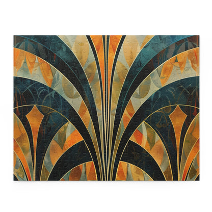 "Deco Abstract Puzzle Collection - vibrant abstract art deco jigsaw puzzle for immersive fun"