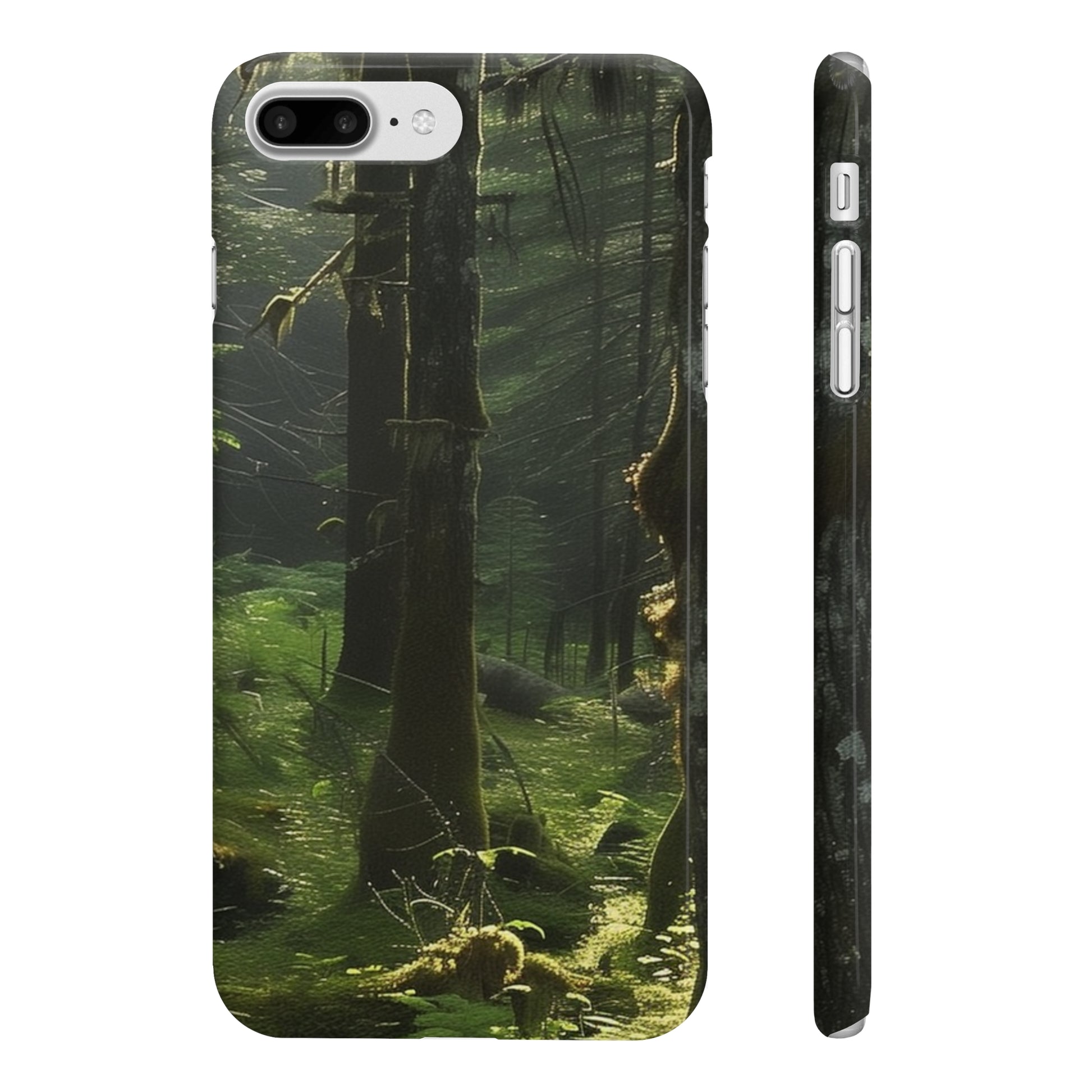 Alt Text: "Alaskan Frontier Phone Case featuring lush forests and snow-capped mountains, made with high-quality material, versatile and stylish, perfect for all seasons, and makes a great gift. Shop more at BenCPrints."