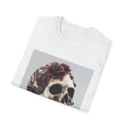 Memento Mori: Gothic Skull & Roses T-Shirt