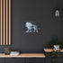 Cybernetic Lion Made of Light Shards — Canvas Wall Art — Product Detail View 5