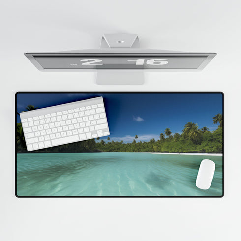 Aitutaki Lagoon Cook Islands Tropical Paradise — XL & XXL Desk Mat — Product Detail View 5