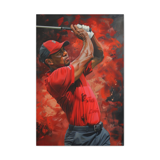 Tiger Woods: Mastery on the Green | Canvas | Art & Wall Decor, Canvas, Fall Picks, Hanging Hardware, Home & Living, Indoor, Top Spring Products, Valentine's Day promotion | Prints with Passion