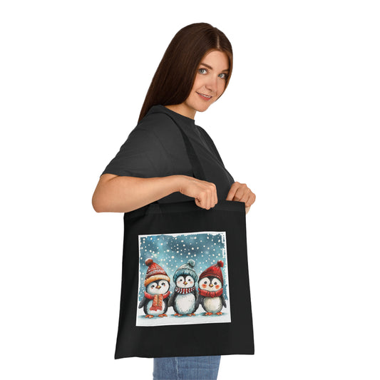 Penguin Party Tote Bag | Tote Bag | Accessories, Bags, Cotton, DTG, Totes | Prints with Passion