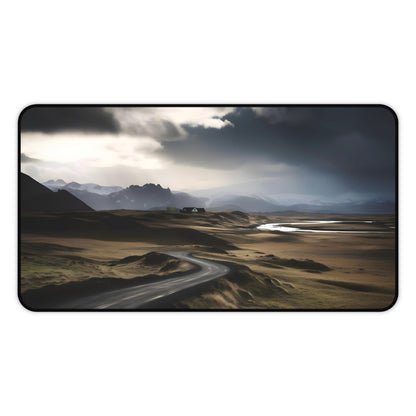 "Iceland Ring Road Desk Mat - Stunning landscape design for nature lovers"