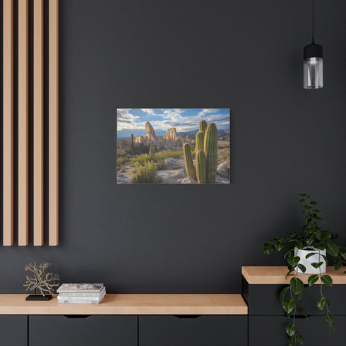 Cactus Shaped Like Ancient Ruins (Edition II) — Canvas Wall Art — Product Detail View 8