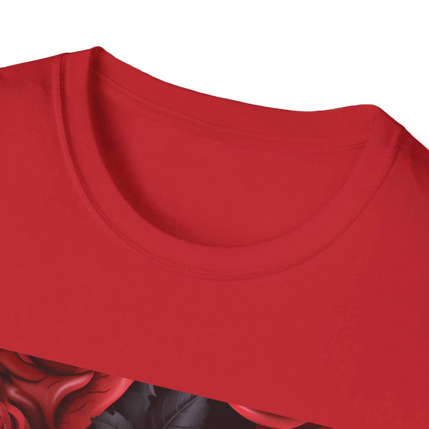 Crimson and Shadow Rose Tee