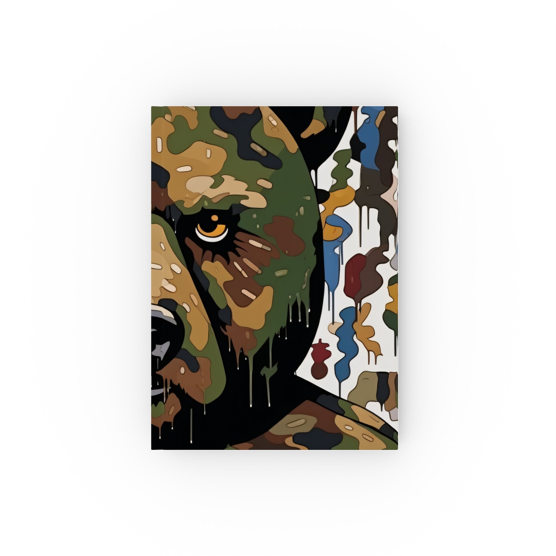 "Murakami Camo Streetwear Art Journal - High-quality, stylish notebook for creative souls"