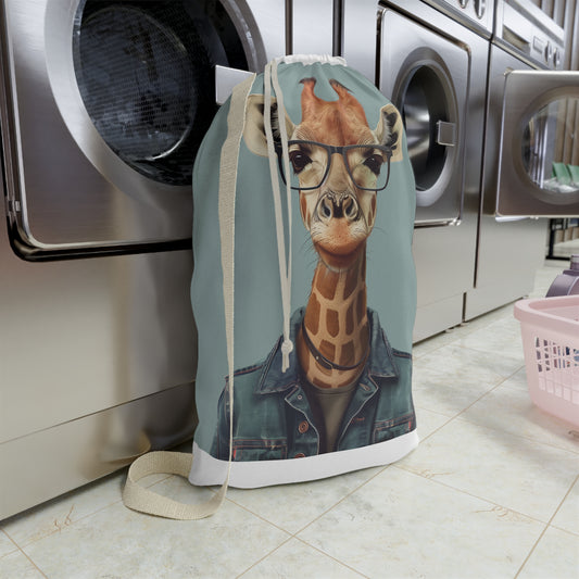 Giraffe Hipster Laundry Bag | Home Decor | Accessories, All Over Print, AOP, Bags, Laundry, Sublimation | Prints with Passion