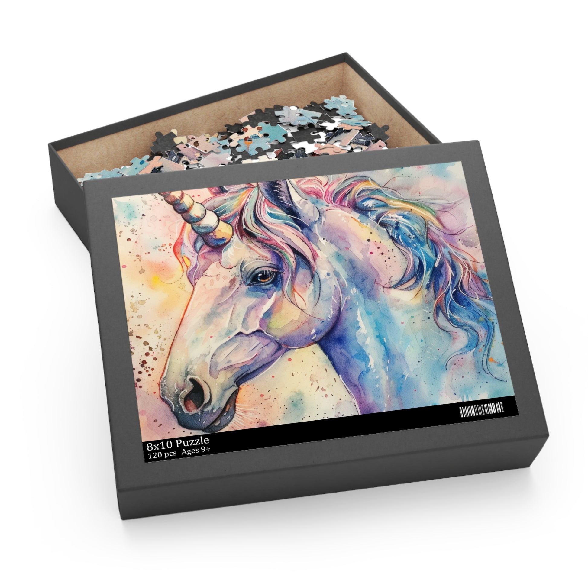 Whimsical Watercolor Unicorn Jigsaw Puzzle | Puzzle | Back-to-School, Fall Picks, Games, Holiday Picks, Home & Living, Puzzles, TikTok, Valentine's Day, Valentine's Day Picks | Prints with Passion