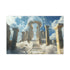 Floating Sky Ruins & Celestial Hourglass — Canvas Wall Art — Living Room Wall Lifestyle View