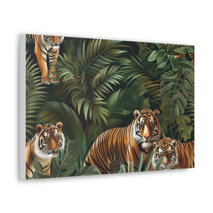 Tiger Jungle Safari Canvas Print