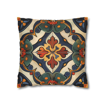 Luxurious Artisan Tiles pillowcase with seamless pattern, high-quality fabric for beautiful sleep space.