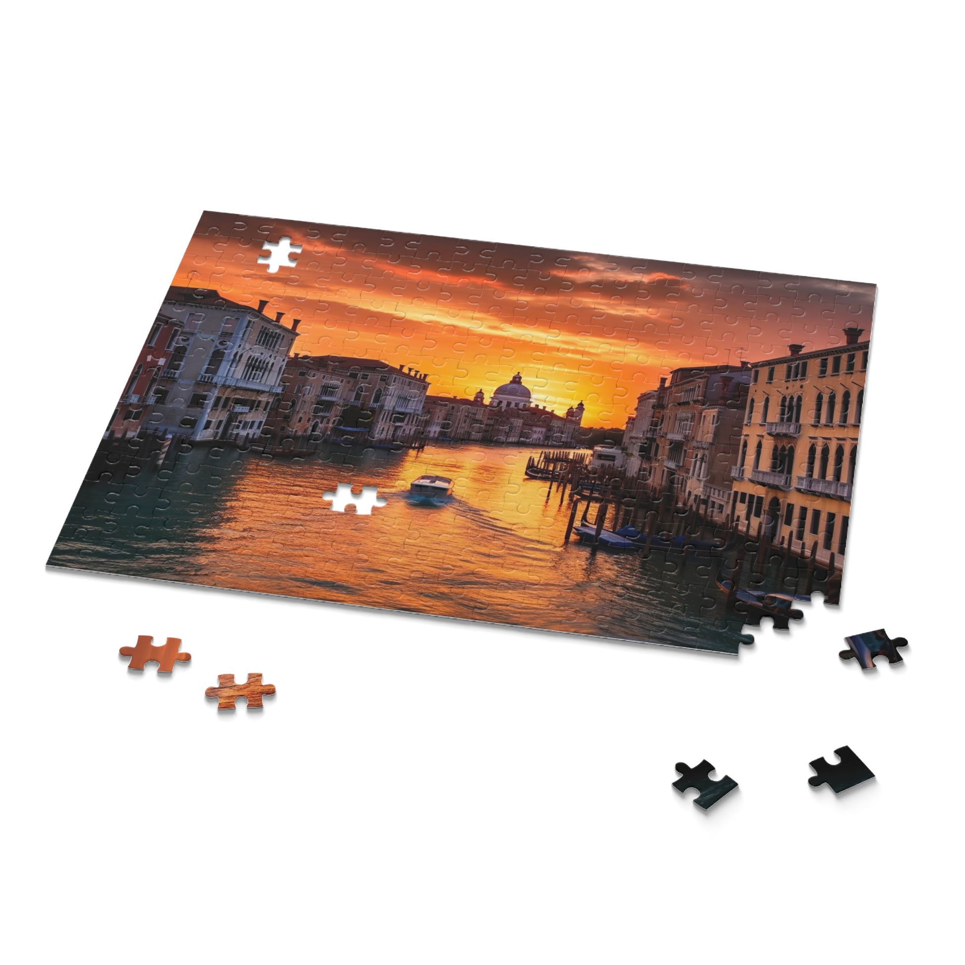 "Venetian Dream Jigsaw Puzzle - Relaxing evening escape to romantic Venice canals and historic buildings"