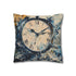 A Clock Melting Away Symbolizing the Fleeting Natur Double-Sided Square Cushion Cover