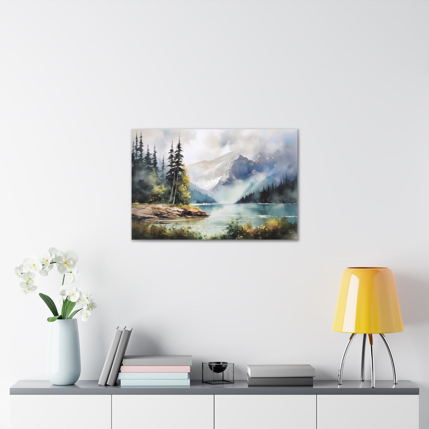 Wilderness Lake Forrest Canvas Print