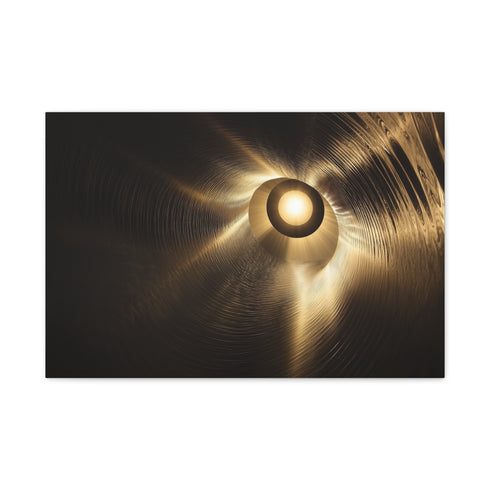 Solar Eclipse Casting Fractal Shadows — Canvas Wall Art — Front Gallery-Wrapped Canvas View