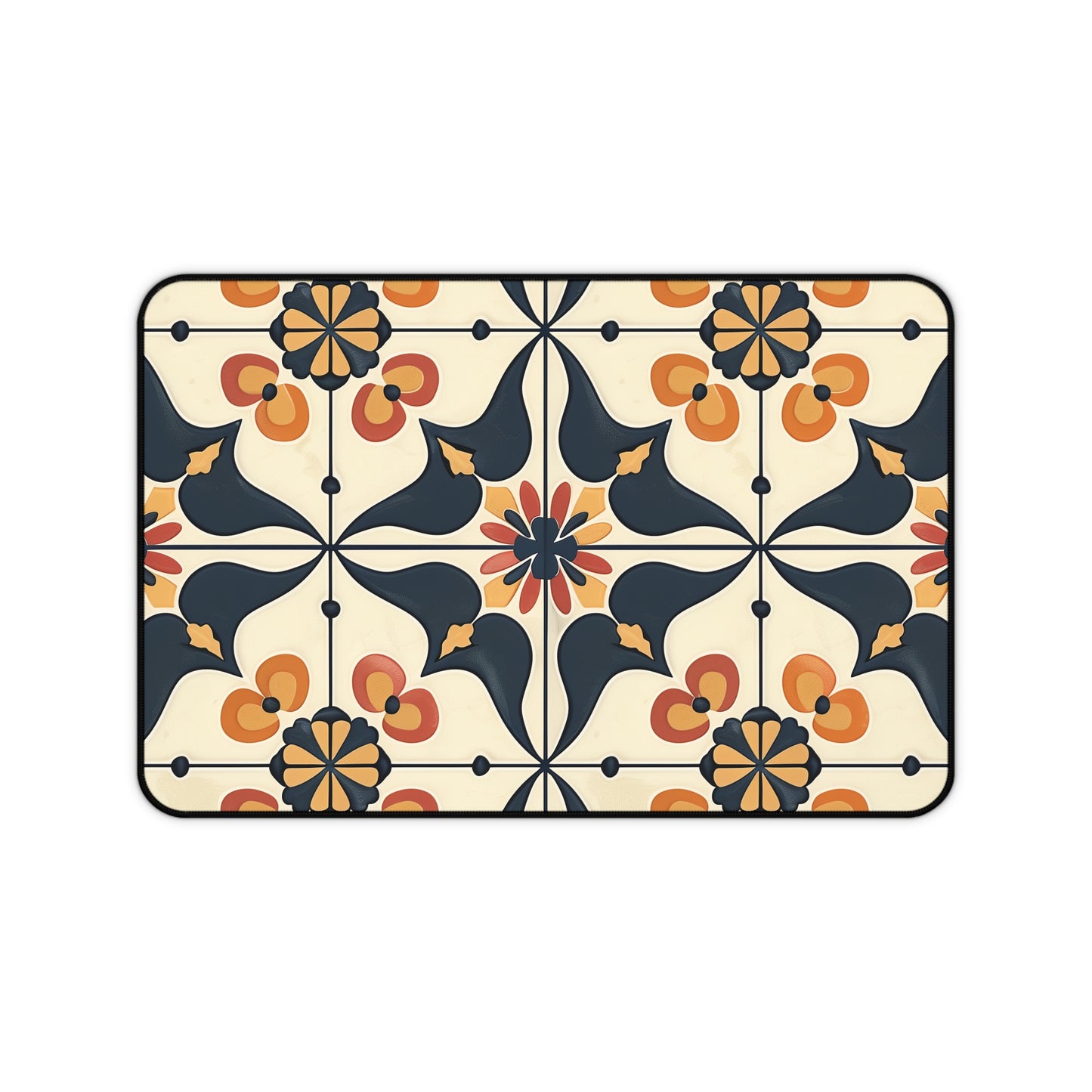 "Artisan Tiles Desk Mat - Stylish and durable workspace accessory with timeless beauty"