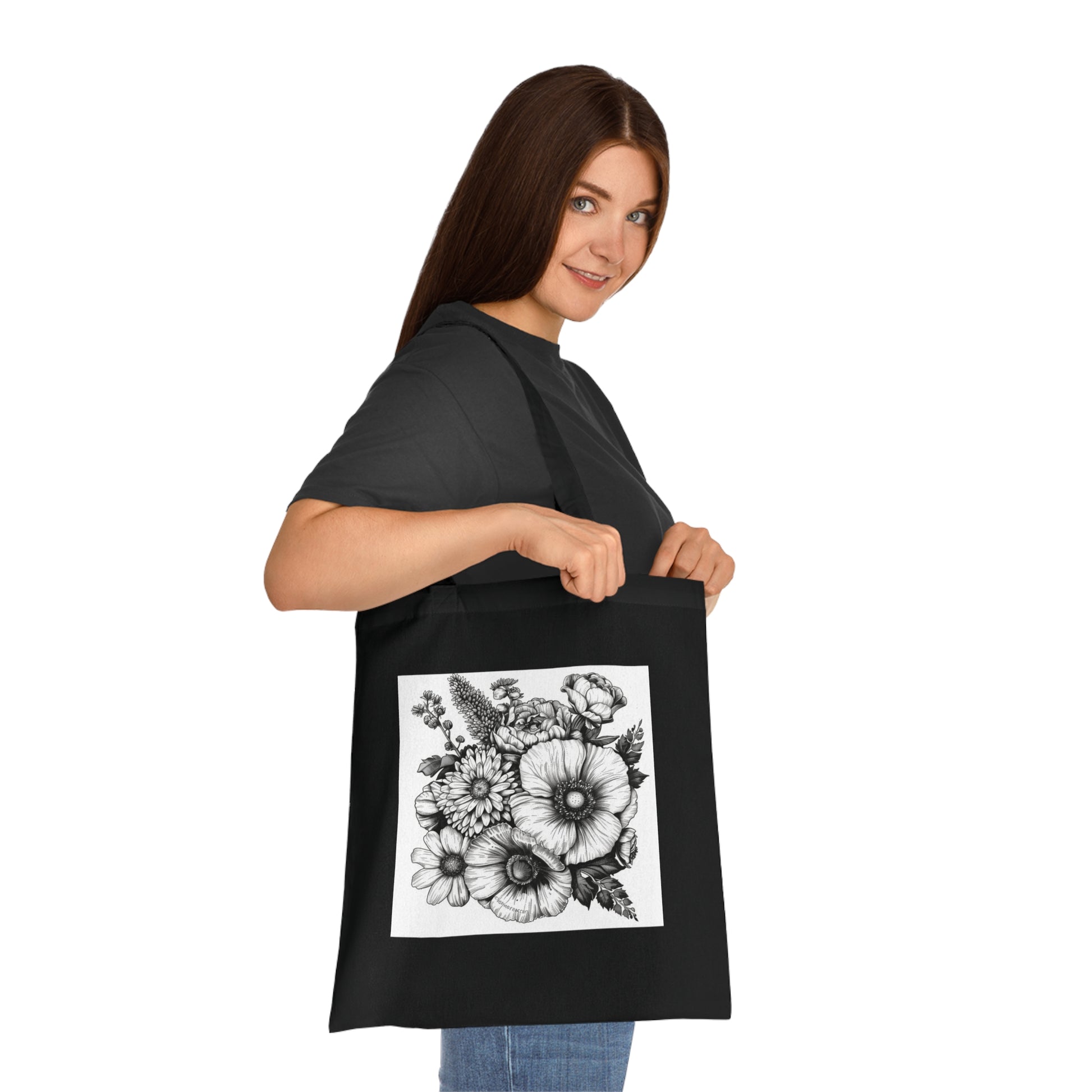 Blooming Bouquet Tote Bag | Tote Bag | Accessories, Bags, Cotton, DTG, Totes | Prints with Passion