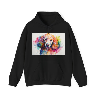 Poodle Glamour Watercolor Hoodie | Hoodies | DTG, Hoodies, Men's Clothing, Regular fit, Unisex, Women's Clothing | Prints with Passion