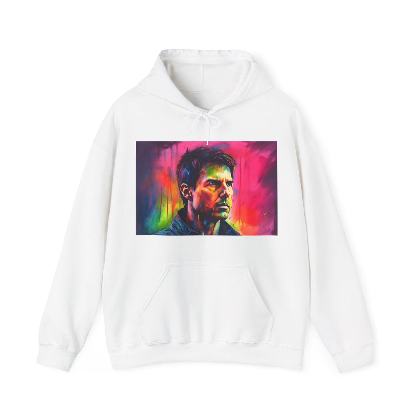 Tom Cruise Neon Watercolor Hoodie.