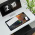 Ghost Peacock in Pixel Forest — XL & XXL Desk Mat — Product Detail View 7