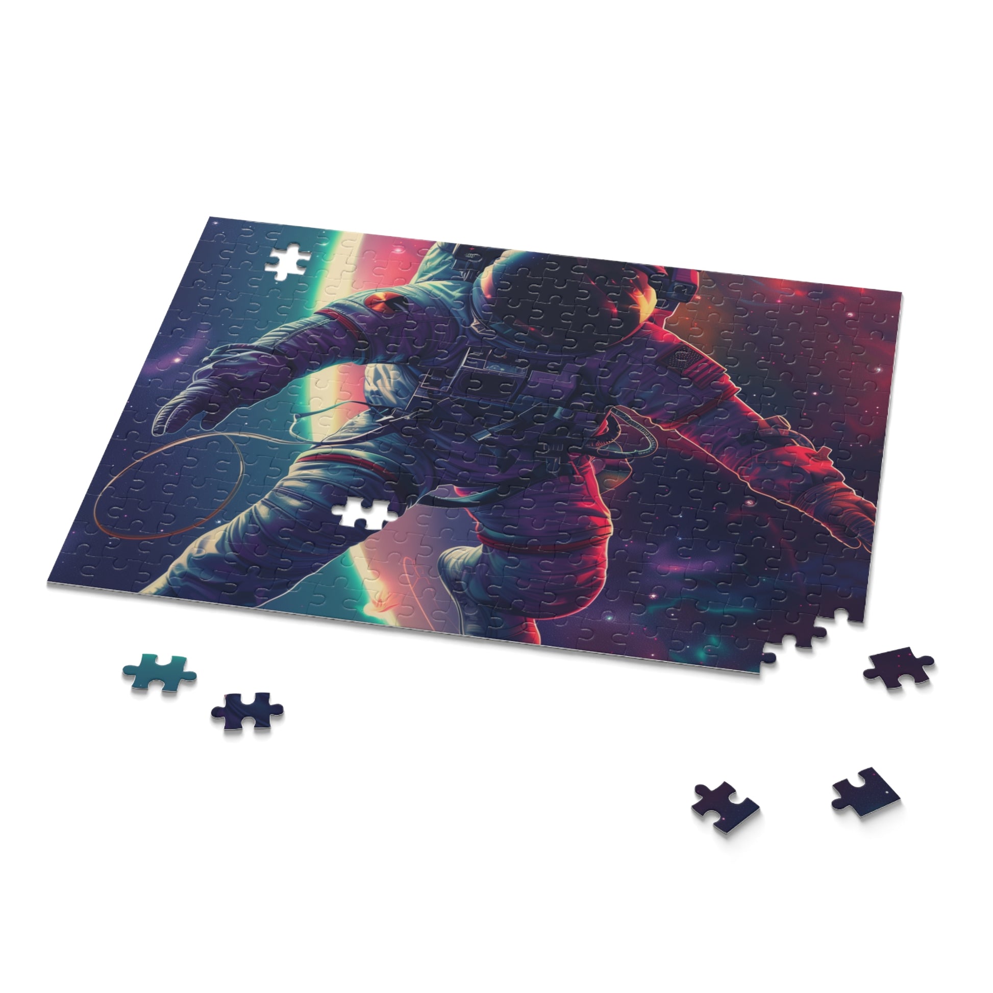 "Space Astronaut Jigsaw Puzzle - Explore the galaxy with this fun and challenging puzzle for all ages"