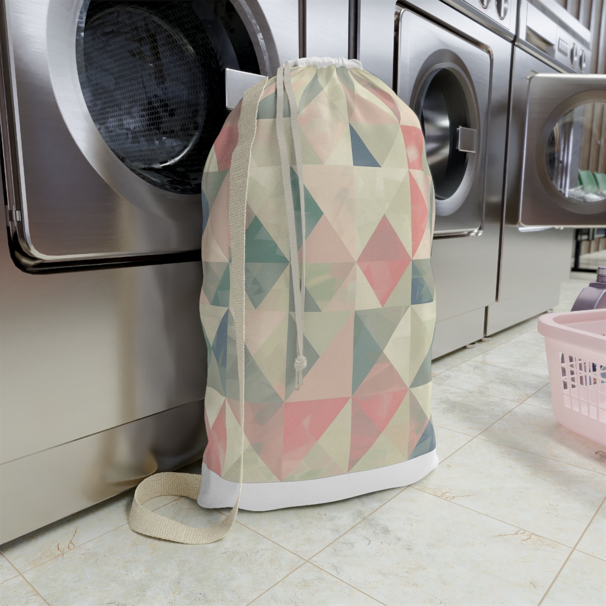 Pastel Geometrics Laundry Bag | Home Decor | Accessories, All Over Print, AOP, Bags, Laundry, Sublimation | Prints with Passion