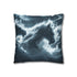 Storm Clouds Shaped Like Mythical Beasts (Edition II) — 40×40 Cushion Cover — Double-Sided Back & Concealed Zip Detail
