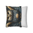 Owl with Constellation Wings (Edition II) — 40×40 Cushion Cover — Sofa & Living Room Lifestyle View