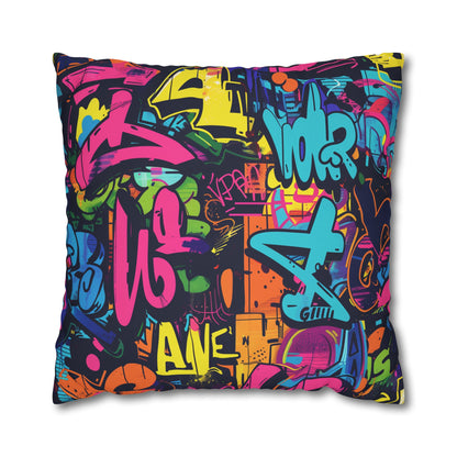 Neon Graffiti Pillow Case | Pillow Cases | All Over Print, AOP, Bed, Bedding, Home & Living, Indoor, Pillow Case, Pillow Covers, Pillows & Covers, Sublimation | Prints with Passion