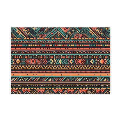 Vintage Aztec Canvas Print | Canvas | Art & Wall Decor, Canvas, Fall Picks, Hanging Hardware, Home & Living, Indoor, Top Spring Products, Valentine's Day promotion | Prints with Passion