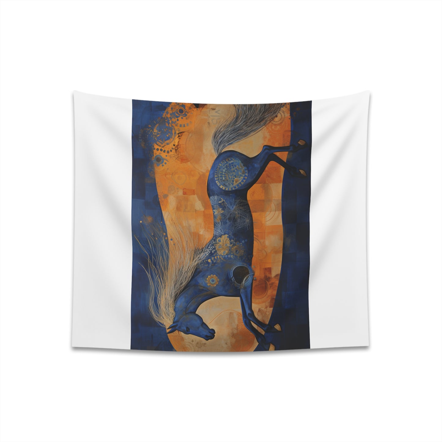 Abstract Horse Tapestry - Equine Essence,  High-Quality, Graceful Design, Perfect Home Decor