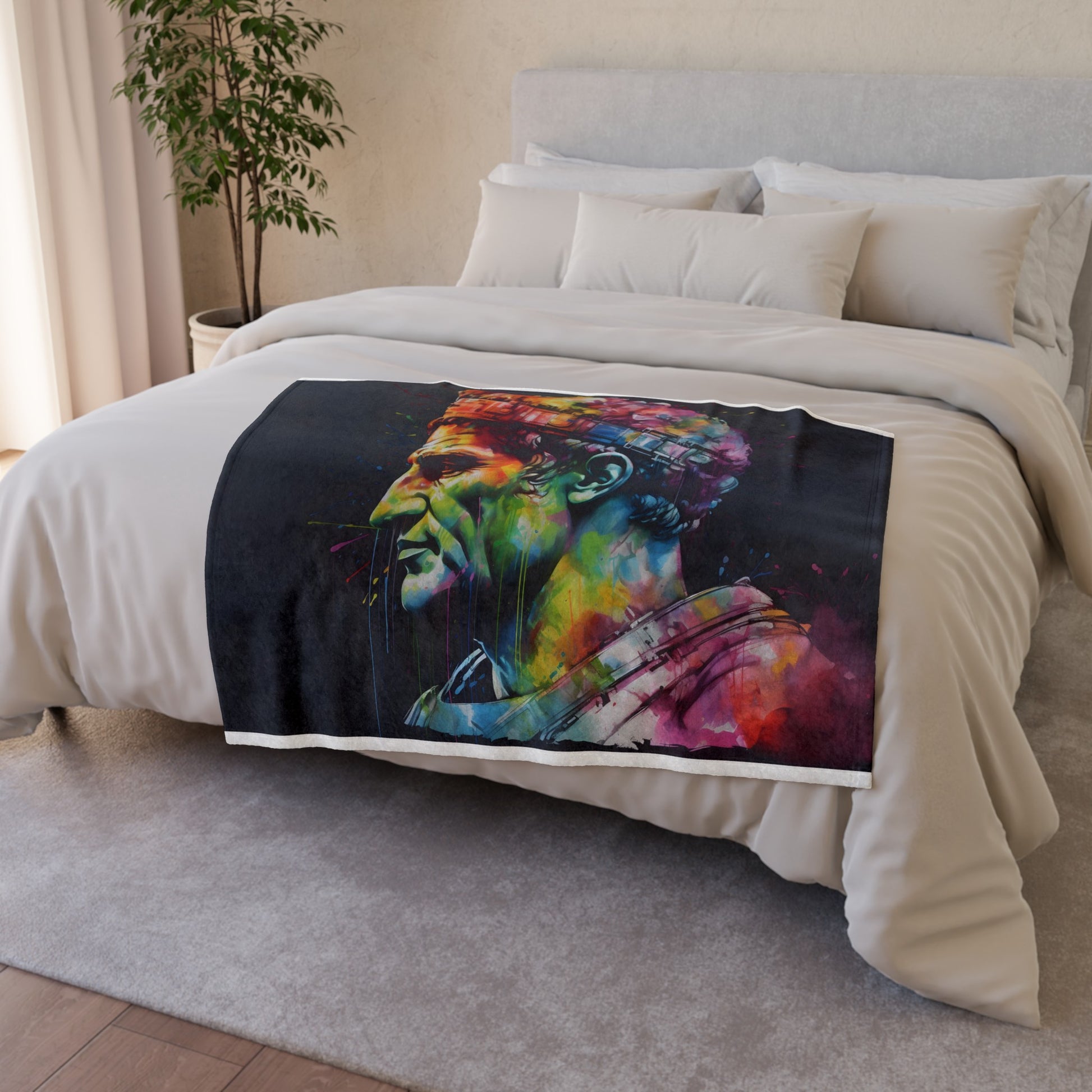 this blanket is not only a beautiful home accessory but also a functional piece for keeping warm and comfortable. Treat yourself to a touch of imperial style with our Caesar's Augustus Blanket.
Caesar Augustus Neon Empire Blanket