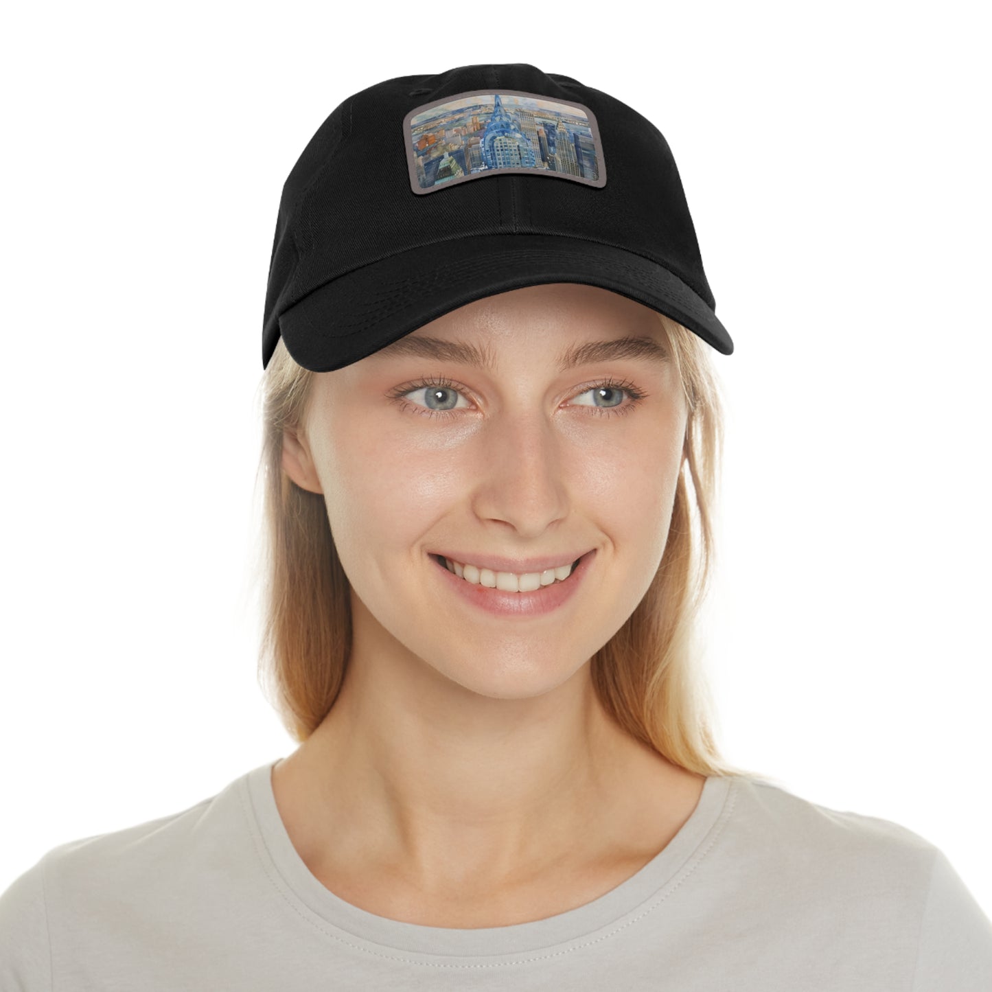 Chrysler Cityscape Watercolor Baseball Cap