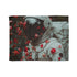 Spacesuit Blooming with Rose Petals Plush Fleece Throw Blanket