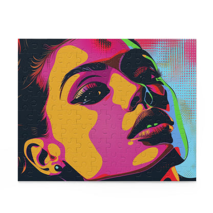 Vibrant Pop Art Portrait Jigsaw Puzzle for Art Enthusiasts